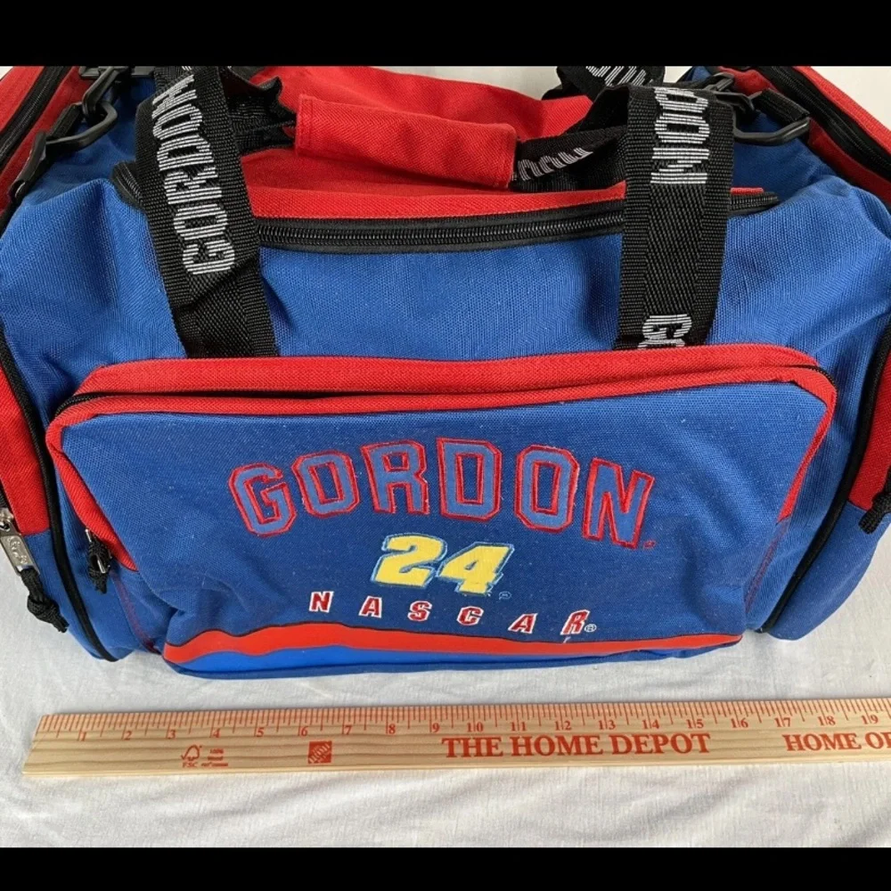 Vintage Jeff Gordon NASCAR DuPont Racing Duffle Gym Bag 12
